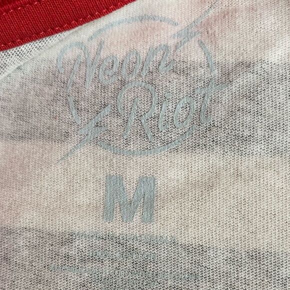 NWT Urban Outfitters Neon Riot Tokyo Stripe Tee Men Size M Short Sleeve Cotton - Picture 11 of 14